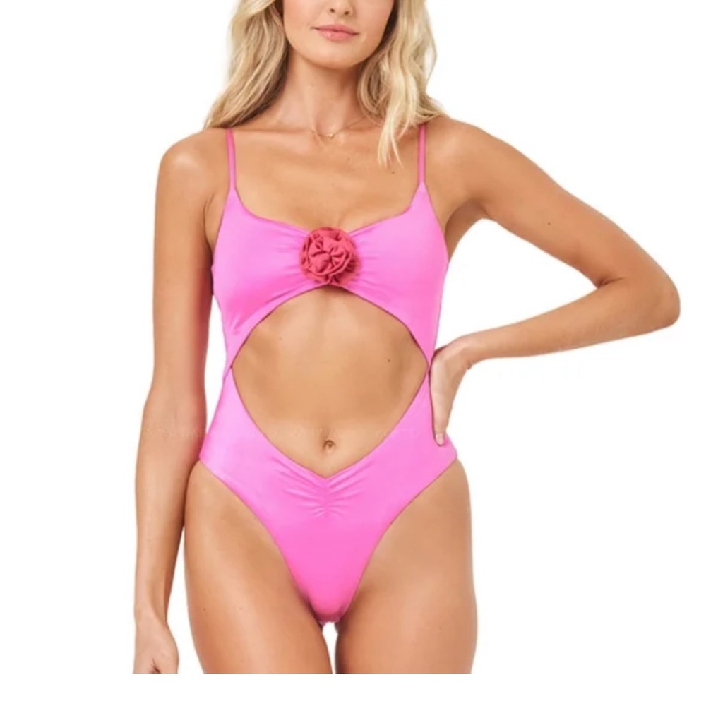 L*Space Pink One-Piece Swimsuit